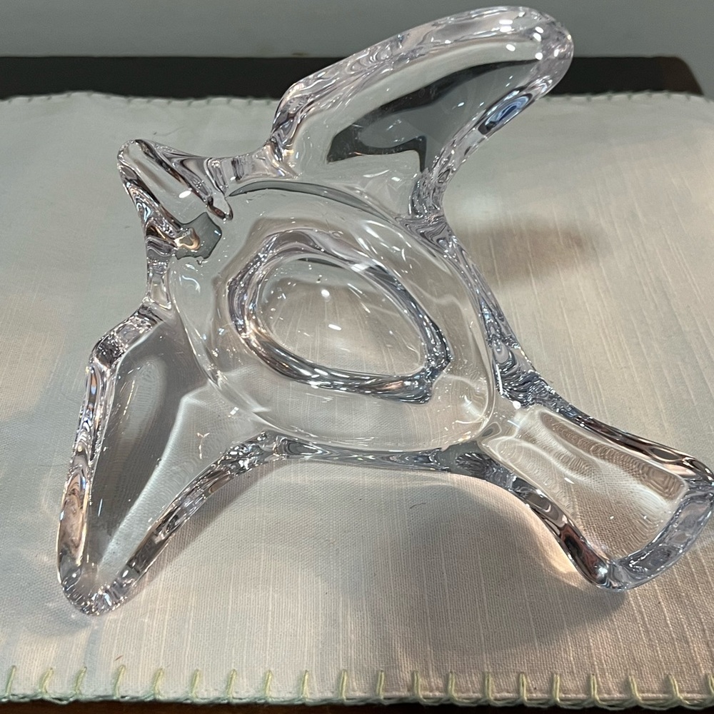 Vintage princess house, Crystal dove candy dish bowl